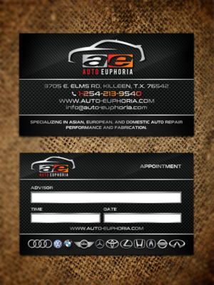 New Business Card for Auto Repair and Performance Shop! | Visitenkarten-Design von Sandaruwan