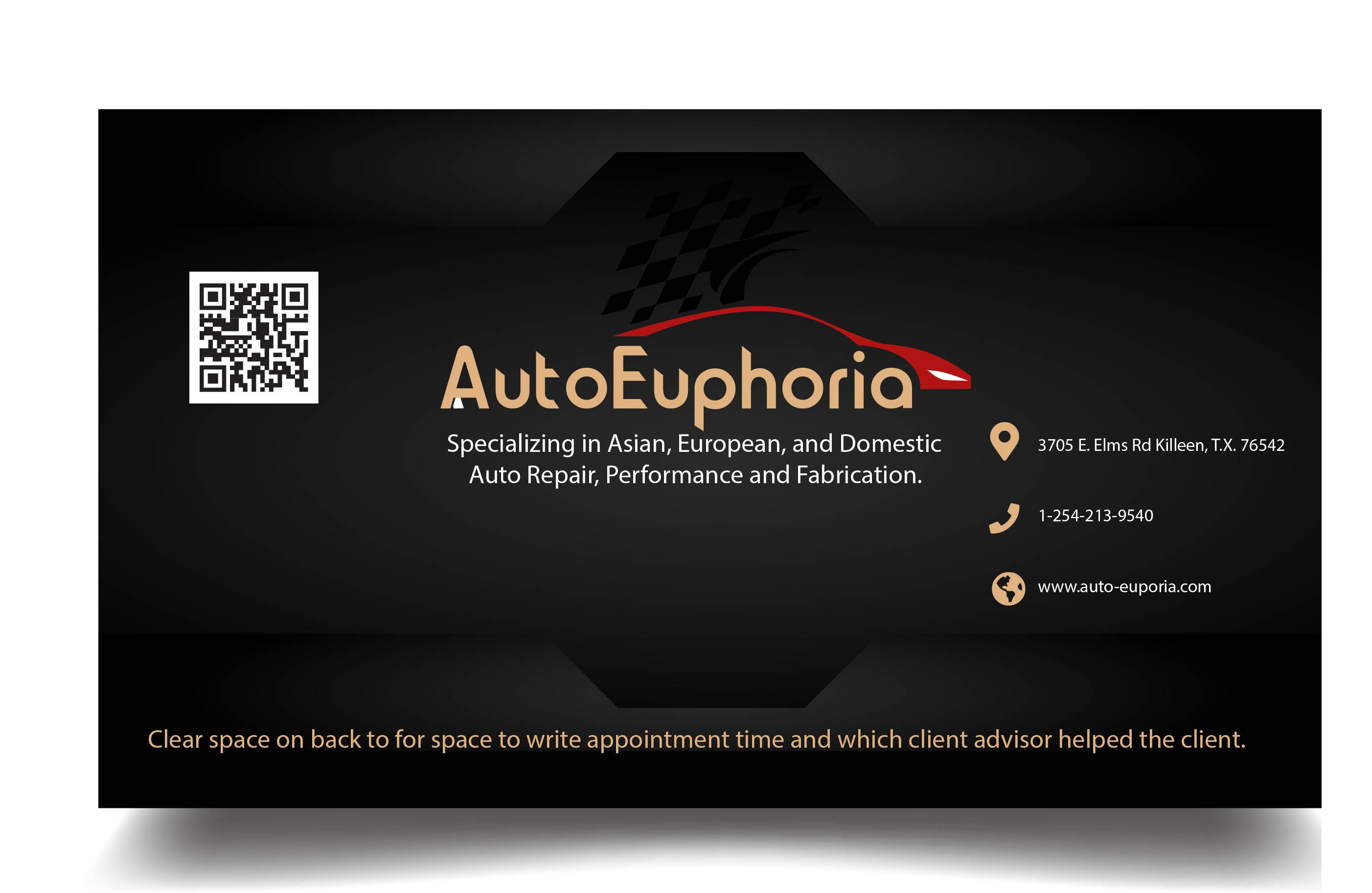 Design de Carte de Visite par pradeep sunder pour Euphoria Auto Works LLC | Design #24462447