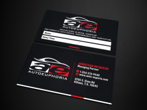 Design de Carte de Visite par Verified artistry (Design garden) pour Euphoria Auto Works LLC | Design : #24465487