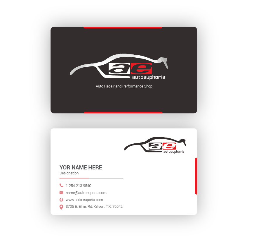 Business Card Design by AAn Creatives for Euphoria Auto Works LLC | Design #24475982