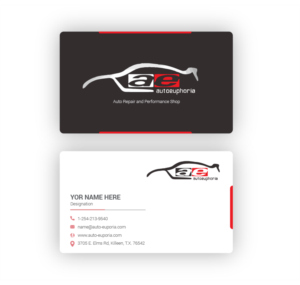 Design de Carte de Visite par AAn Creatives pour Euphoria Auto Works LLC | Design #24475982