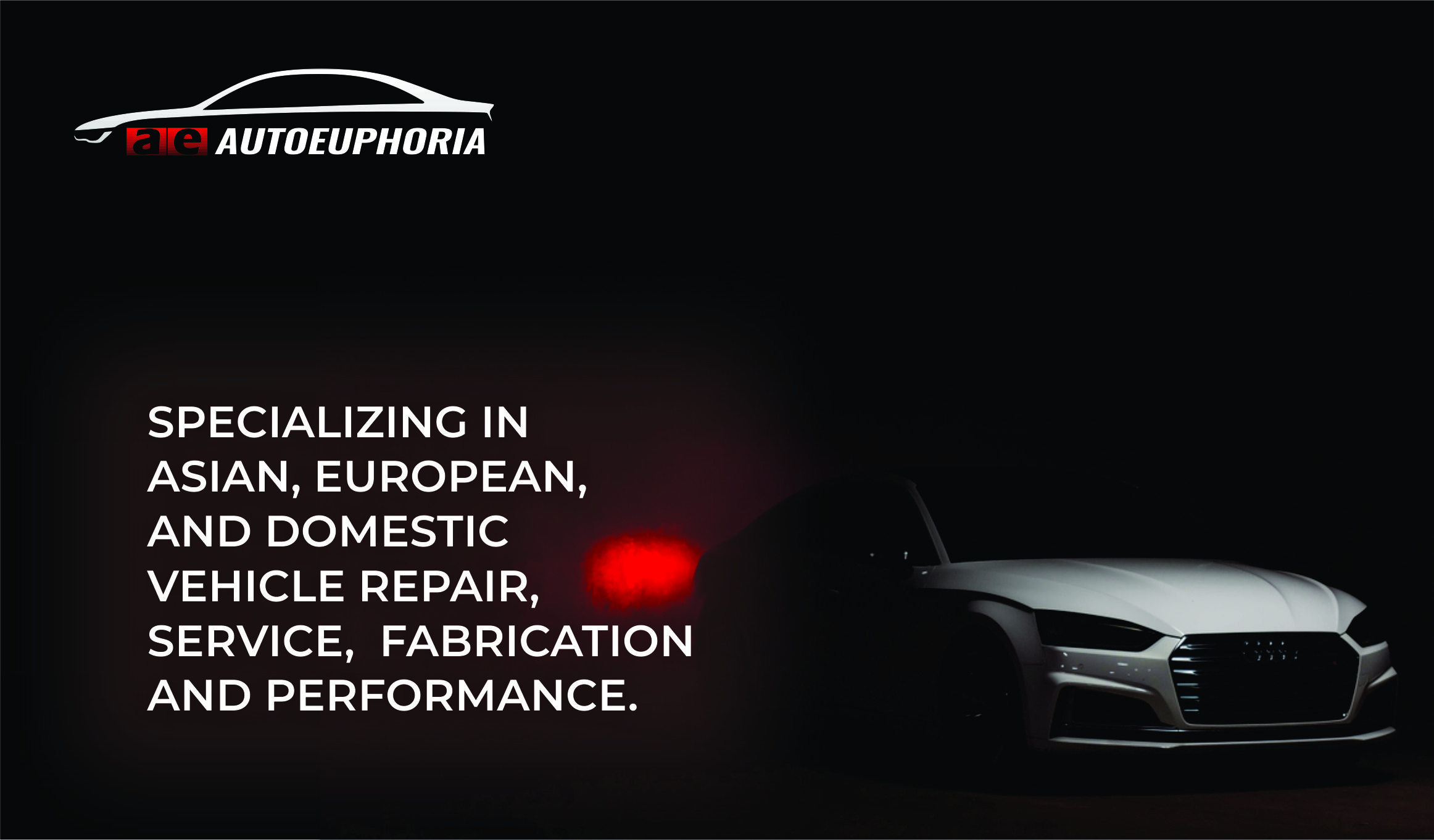 Visitenkarten-Design von Osasu Eribo für Euphoria Auto Works LLC | Design #24462434