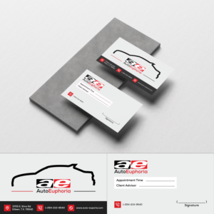 Business Card Design by Amrinder Designer for Euphoria Auto Works LLC | Design: #24490258