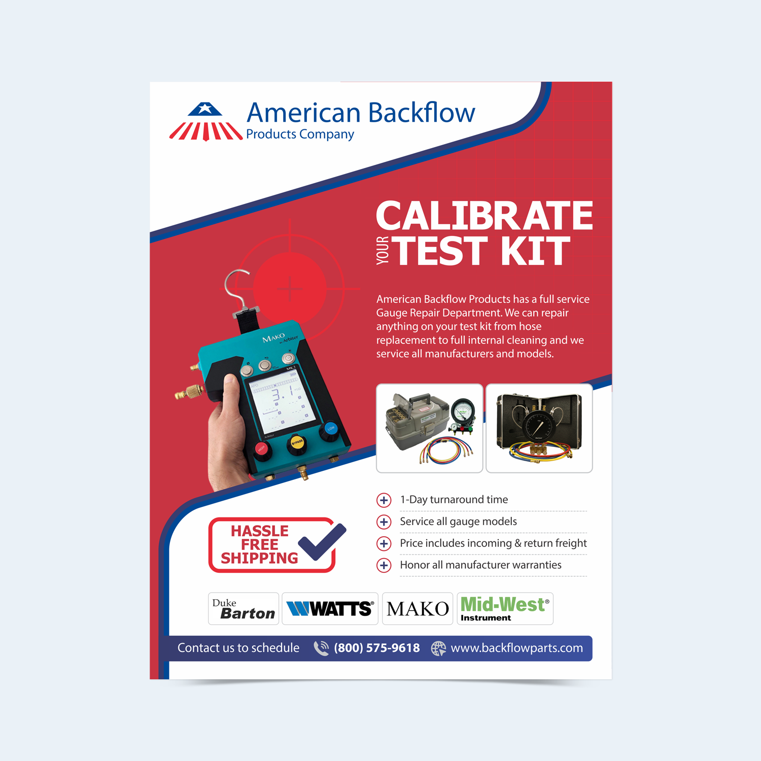 Flyer Design by nadhisa87 for American Backflow Products Company | Design #24472796