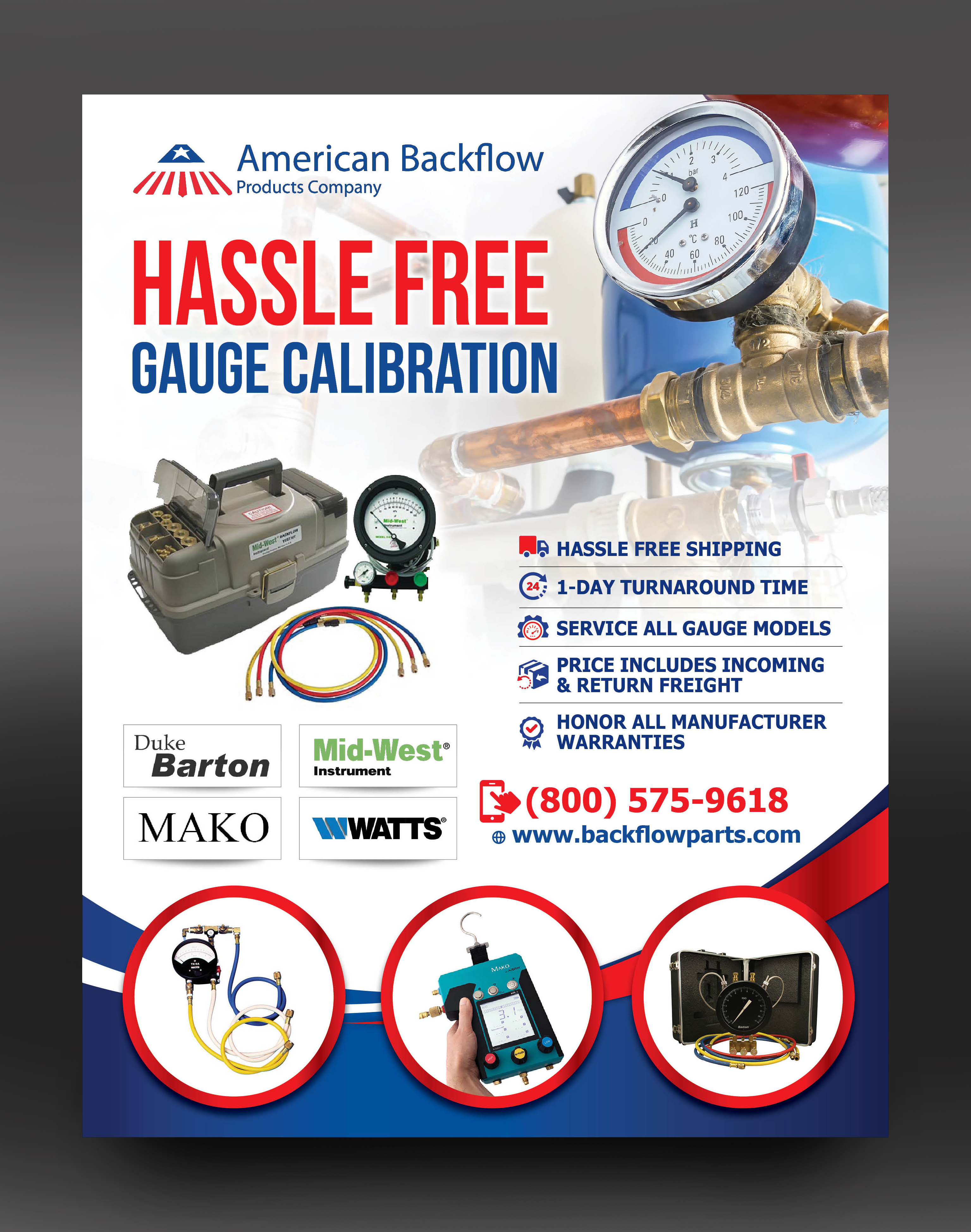 Flyer Design by rkailas for American Backflow Products Company | Design #24603527