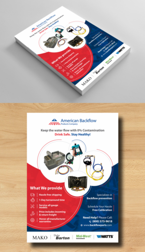 Backflow Prevention Test Gauge Calibration Service | Flyer-Design von ecorokerz