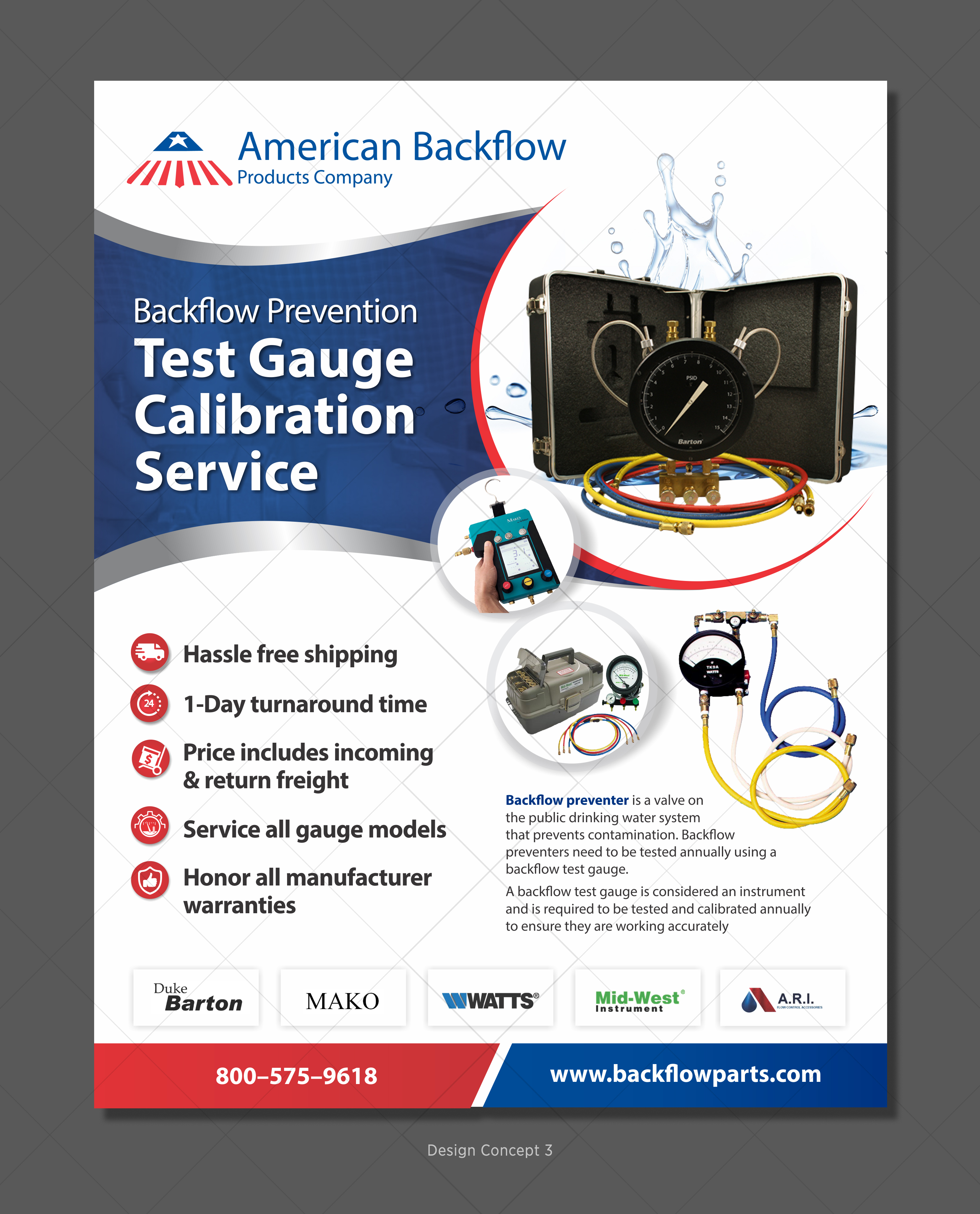 Flyer Design by D Creative for American Backflow Products Company | Design #24615042