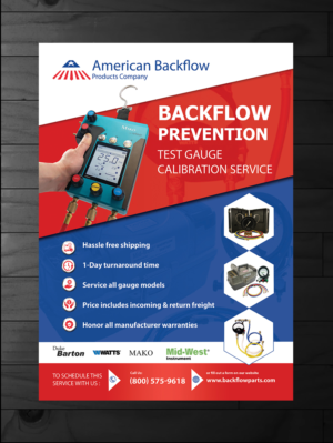 Backflow Prevention Test Gauge Calibration Service | Flyer-Design von innovative earth