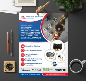 Flyer-Design von SAI DESIGNS für American Backflow Products Company | Design #24494996