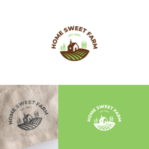 Logo Design by KreAnts for Home Sweet Farm LLC | Design #24511121