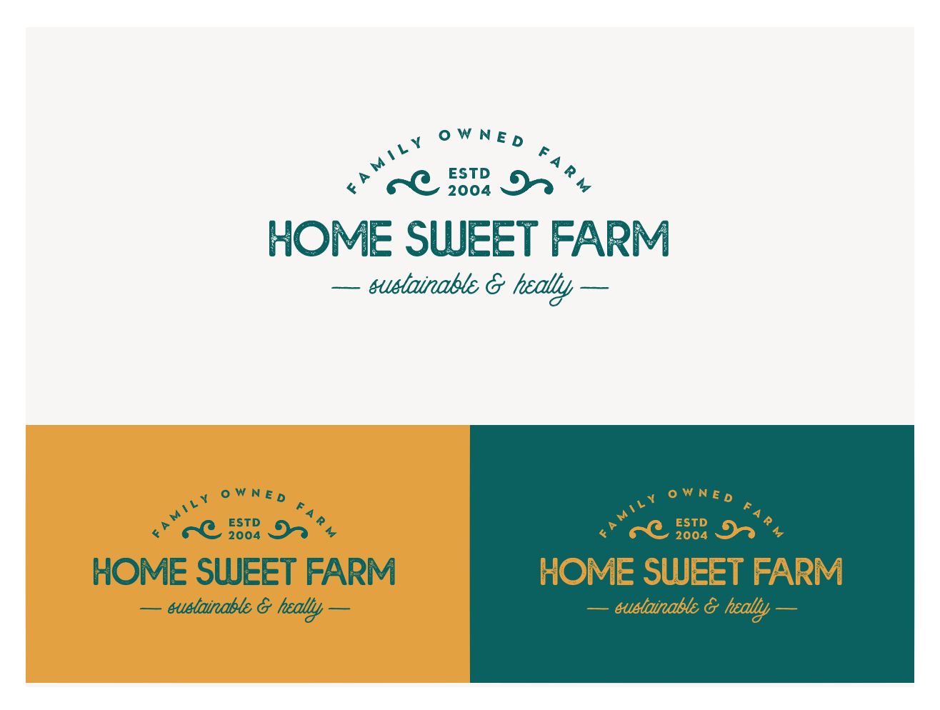 Logo Design by wonderland for Home Sweet Farm LLC | Design #24466682