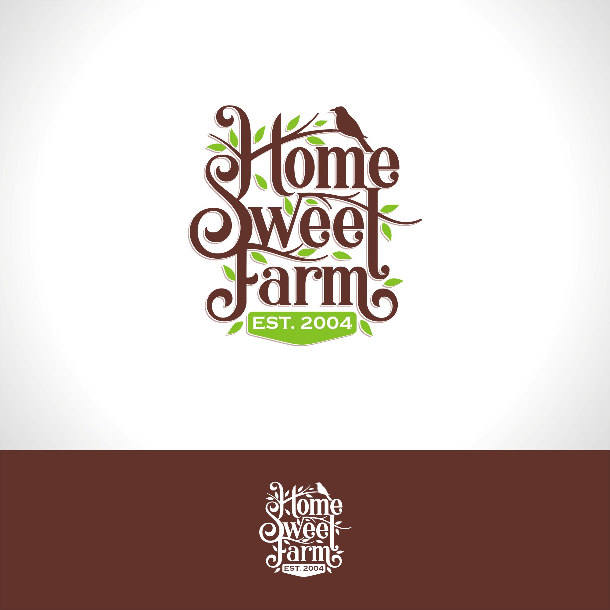 Logo Design by Kreative Fingers for Home Sweet Farm LLC | Design #24475634