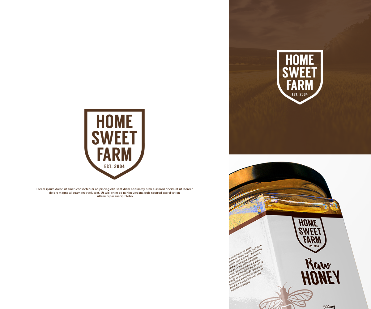 Logo Design by GBDESIGN for Home Sweet Farm LLC | Design: #24547558