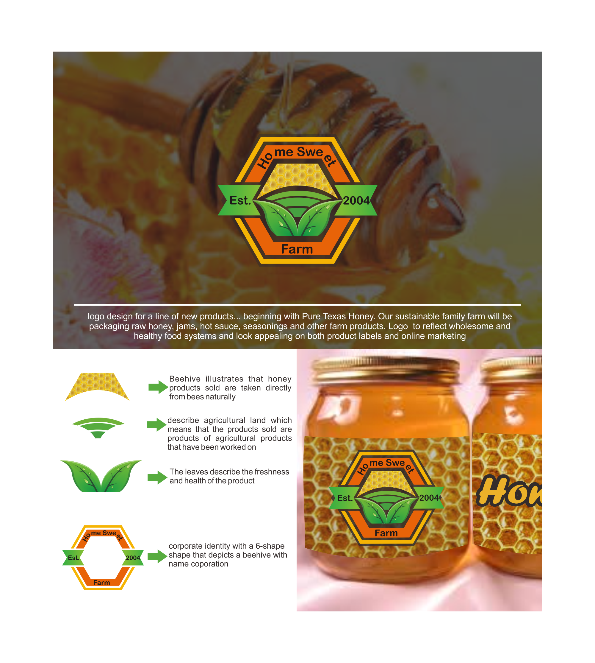 Logo Design by kunnawan96 for Home Sweet Farm LLC | Design #24494354