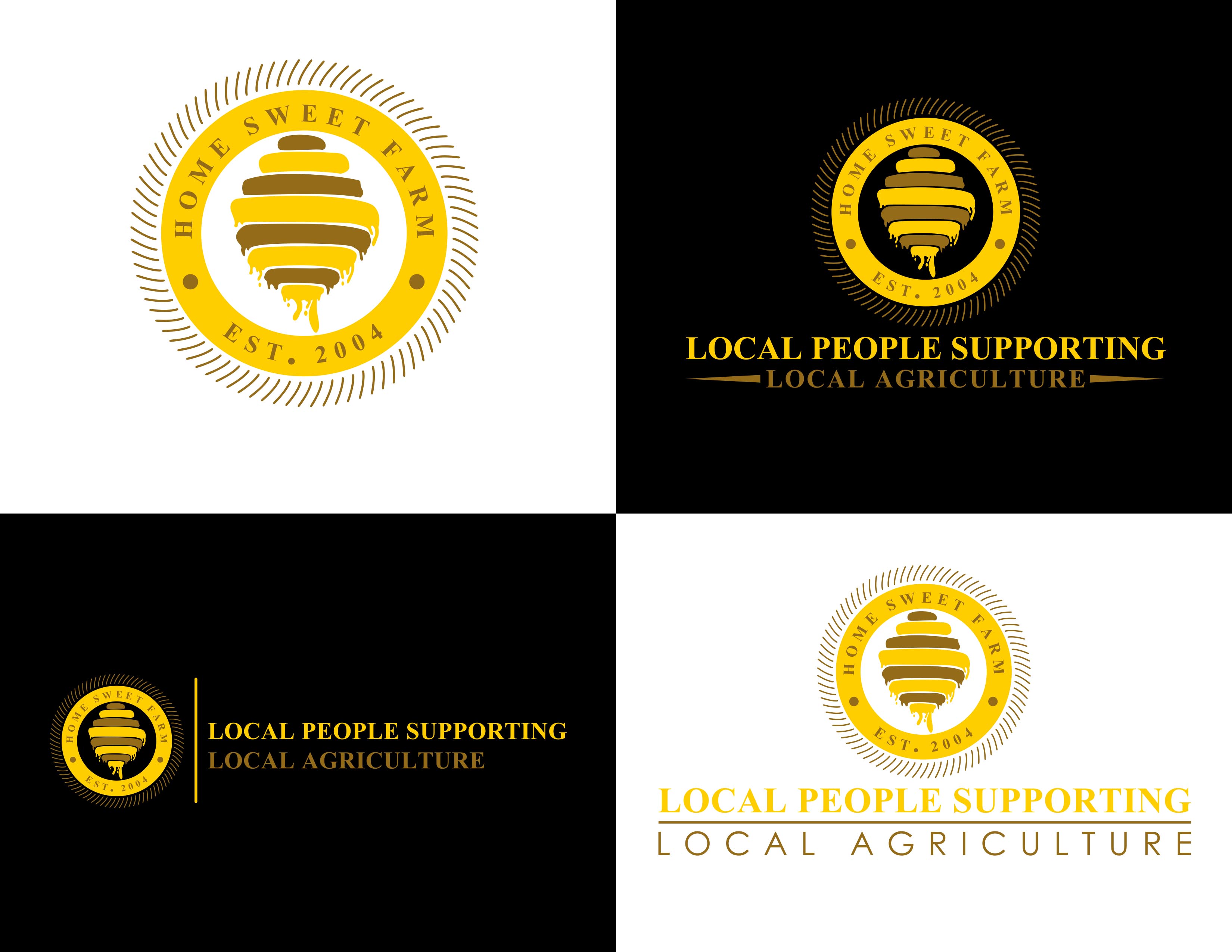 Logo Design by VanR for Home Sweet Farm LLC | Design #24493319