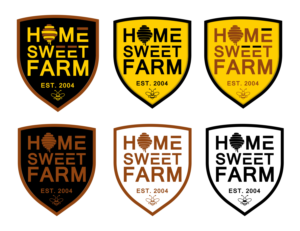Logo Design by VanR for Home Sweet Farm LLC | Design: #24551418