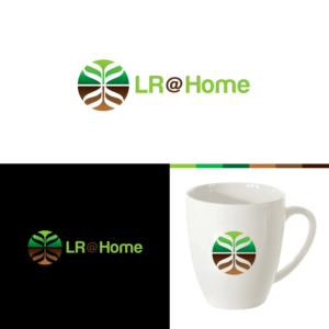 LR @ Home or Lavish Roots @ Home | Logo Design by FourtuneDesign