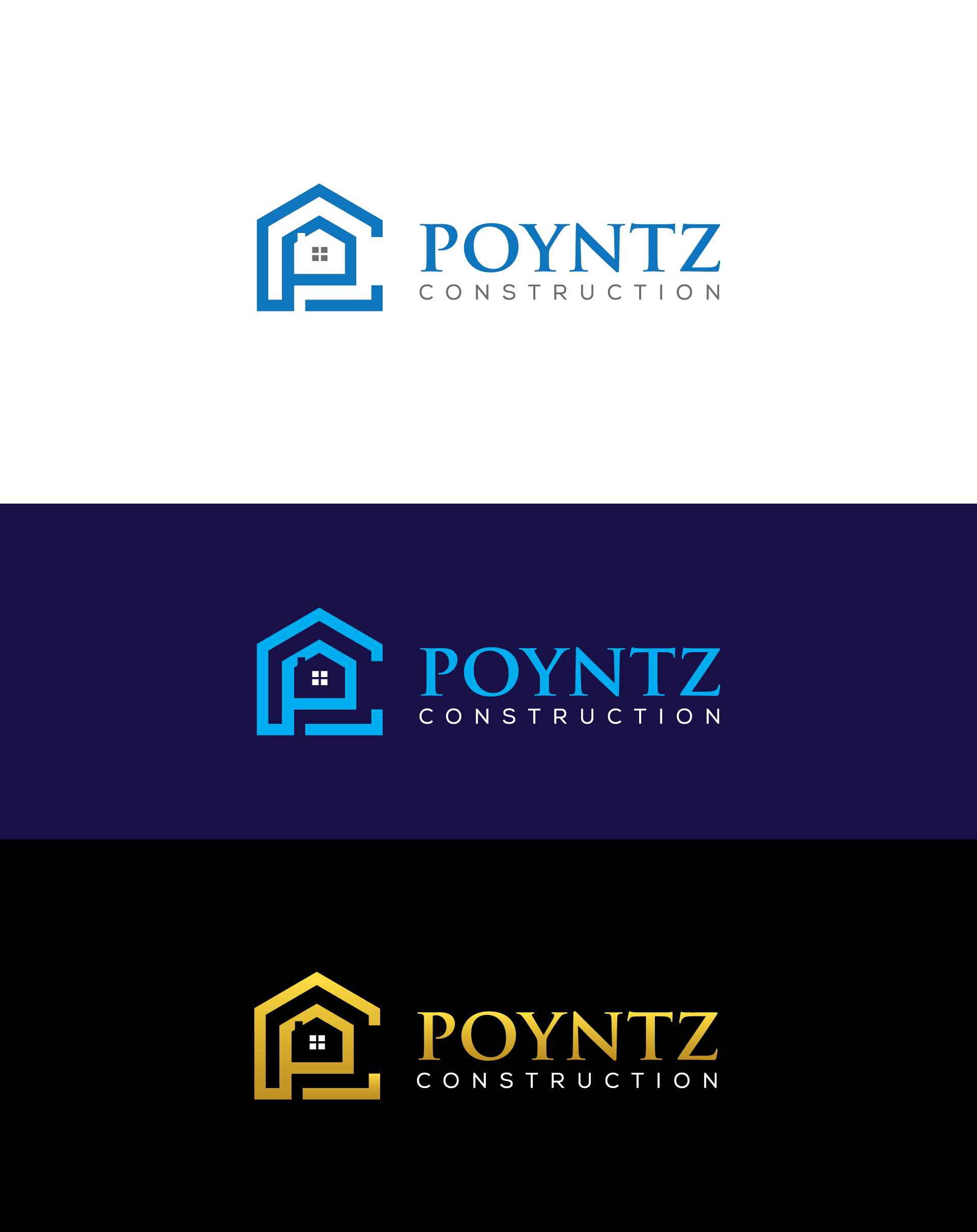Logo Design by hoaihoai for Poyntz Construction  | Design #24532304