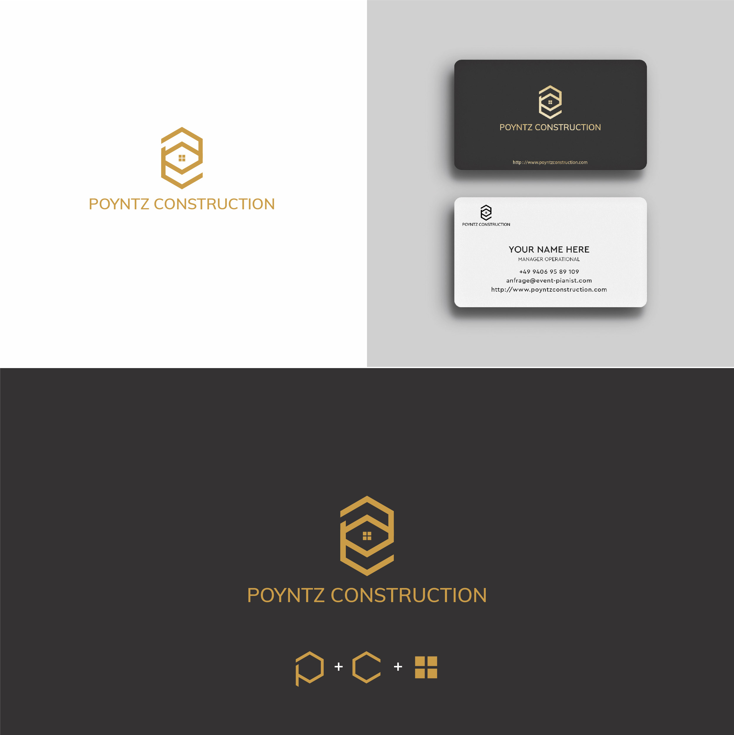 Logo-Design von Wyny Design für Poyntz Construction  | Design #24494848