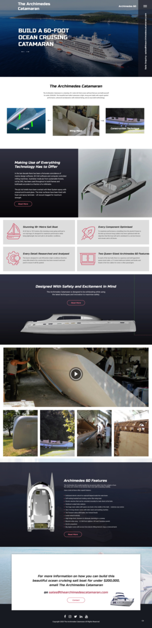 Diseño Web por pb para Archimedes Catamaran | Diseño: #24468210