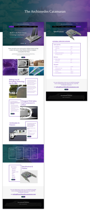 Diseño Web por pb para Archimedes Catamaran | Diseño: #24781579