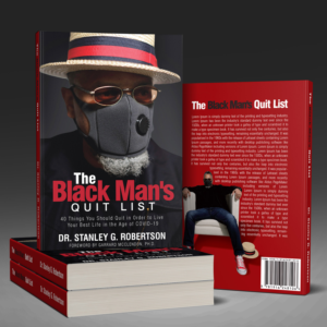 Book cover for book titled The Black Man's Quit List | Buchumschlag Design von ARO