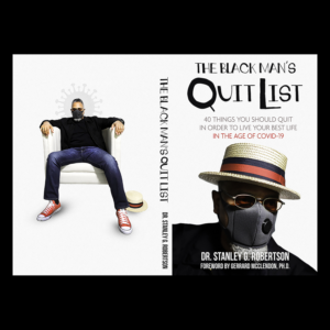 Book cover for book titled The Black Man's Quit List | Book Cover Design by Tatlin