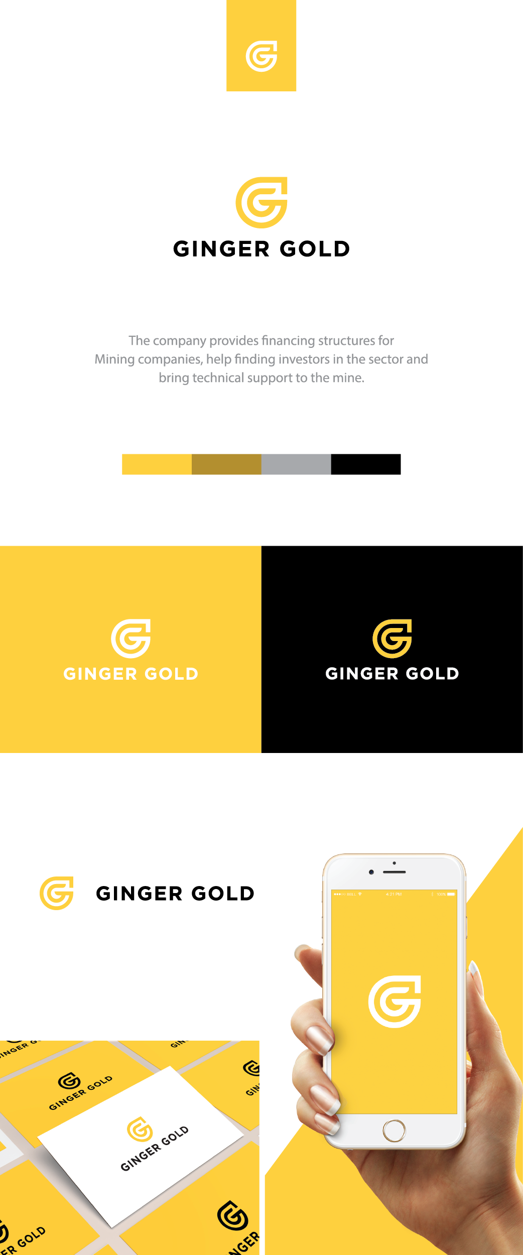 Elegant Serious Logo Design For Ginger Gold By Terrybogard Design