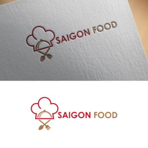 the name Saigon Food must not be on the logo itself, but next to it | Logo Design by Graphic Bricks