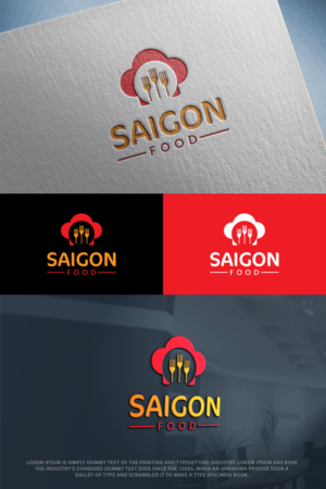 the name Saigon Food must not be on the logo itself, but next to it | Logo Design by GoodTimes$$$