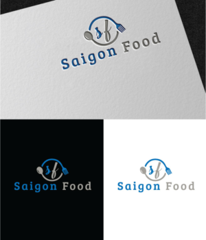 the name Saigon Food must not be on the logo itself, but next to it | Logo Design by ZJ Design