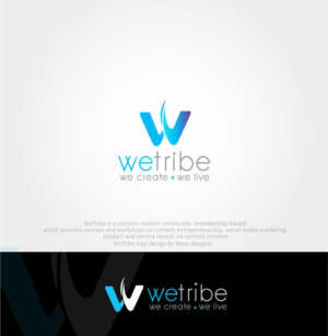‘WeTribe’ is the main part of the logo, tagline is ‘we create, we live.’ | Logo-Design von Hana