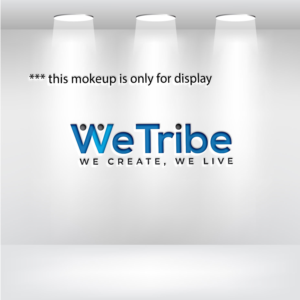 ‘WeTribe’ is the main part of the logo, tagline is ‘we create, we live.’ | Logo Design by Ochieng