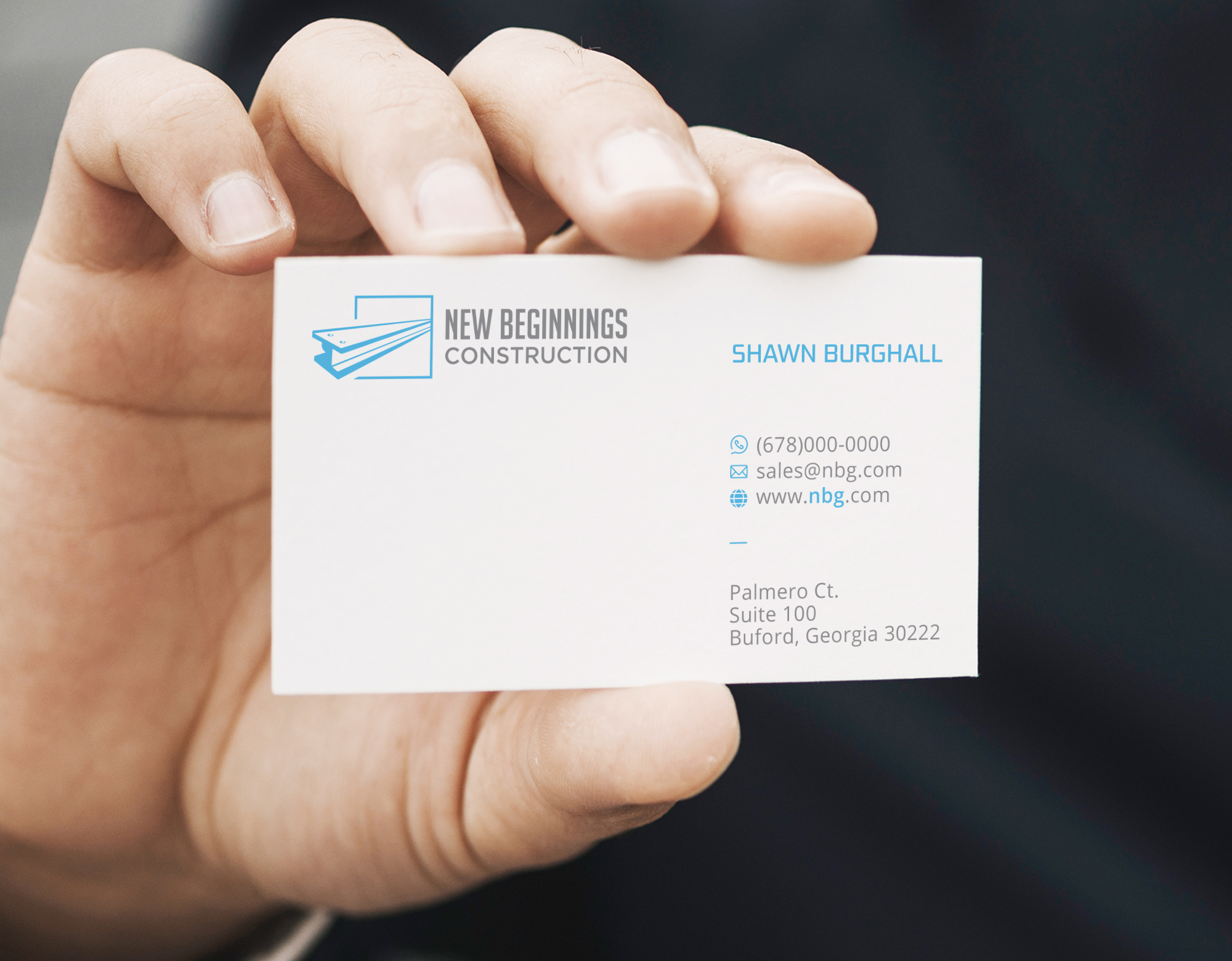 Business Card Design by Verified artistry (Design garden) for New Beginnings Construction  | Design #24481927