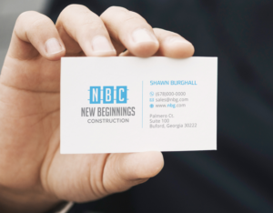 Business Card Design by Verified artistry (Design garden) for New Beginnings Construction  | Design: #24481931