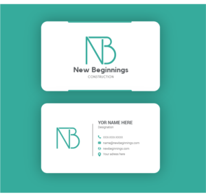Business Card Design by AAn Creatives for New Beginnings Construction  | Design: #24474860