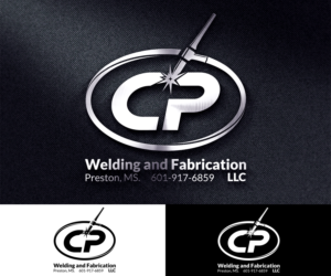 CP Welding and Fabrication, LLC.   Preston, MS. 601-917-6859 | Logo Design by adelvalle