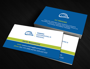Design de Carte de Visite par  Artman pour Towers Earthmoving & Training | Design : #3024810