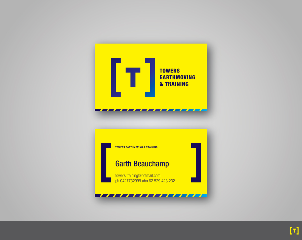 Design de Carte de Visite par papaukke pour Towers Earthmoving & Training | Design #3022474