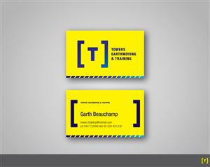 Design de Carte de Visite par papaukke pour Towers Earthmoving & Training | Design : #3022474