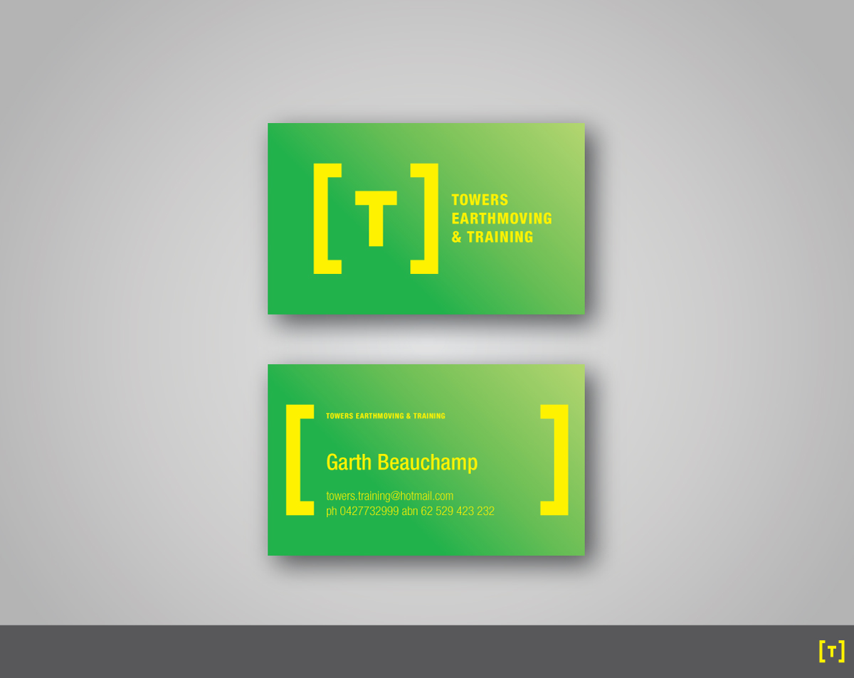 Design de Carte de Visite par papaukke pour Towers Earthmoving & Training | Design #3022475