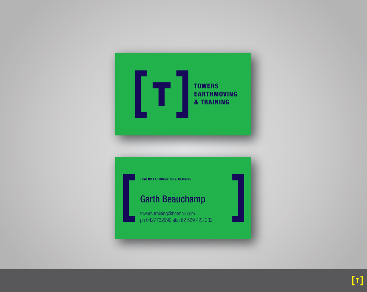 Business Card Design by papaukke for Towers Earthmoving & Training | Design #3022477