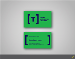 Design de Carte de Visite par papaukke pour Towers Earthmoving & Training | Design : #3022477