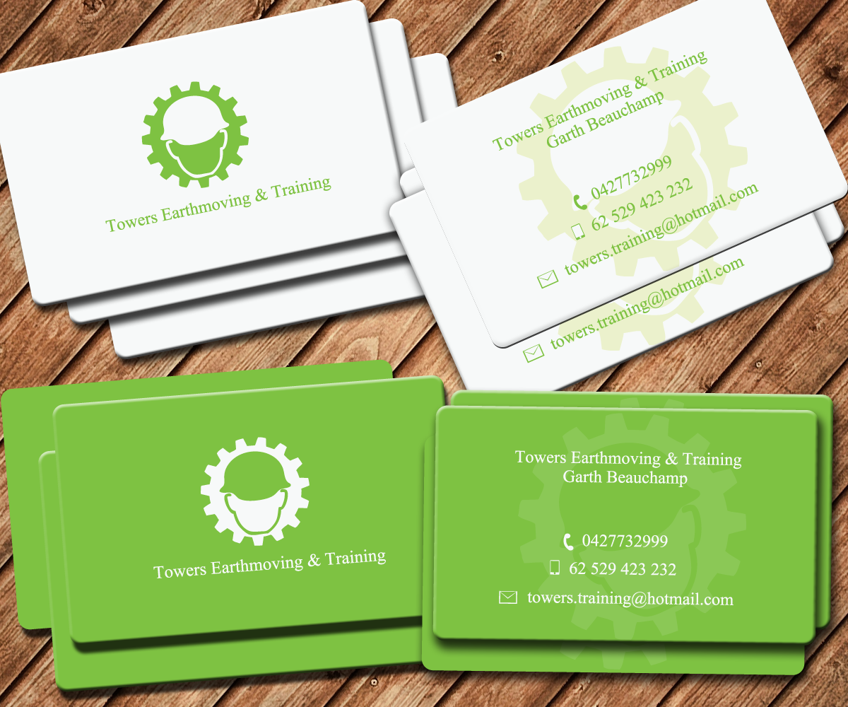 Design de Carte de Visite par Spycroc pour Towers Earthmoving & Training | Design #3033768