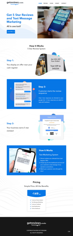 Landing Page-Design von pb für dieses Projekt | Design: #24493806