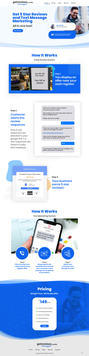 Landing Page-Design von pb für dieses Projekt | Design: #24493809