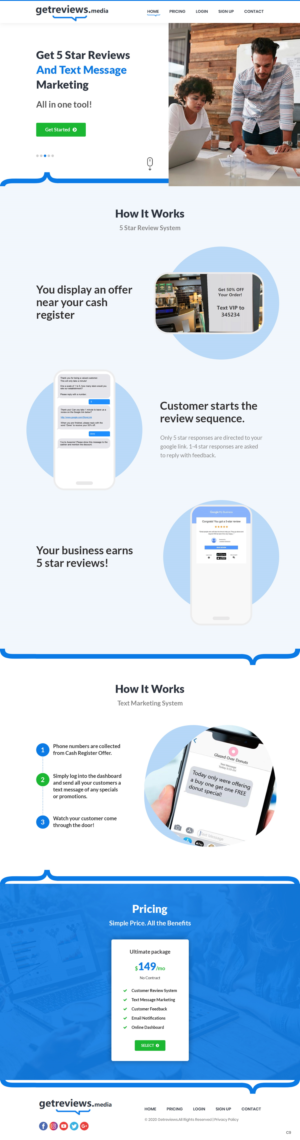 Landing Page-Design von pb für dieses Projekt | Design: #24494804