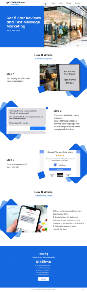 Landing Page-Design von pb für dieses Projekt | Design: #24494806