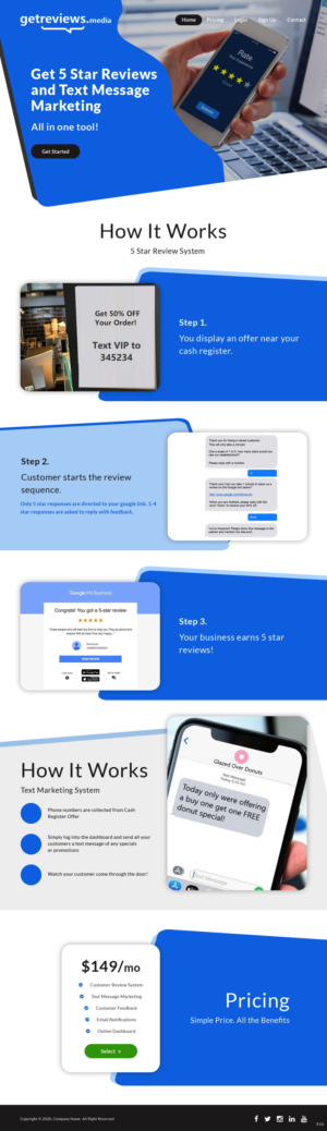 Landing Page-Design von pb für dieses Projekt | Design: #24494809
