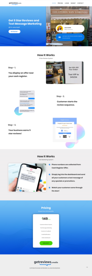 Landing Page-Design von pb für dieses Projekt | Design: #24494811